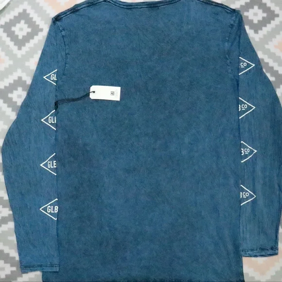 GLOBE Smiths LS Moroccan Acid Wash Tee NWT Sz LG Men - Picture 7 of 7